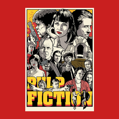 Мужской свитшот Pulp Fiction Stories / Красный – фото 3