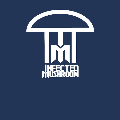 Мужской свитшот Inficted Mushroom / Тёмно-синий – фото 3