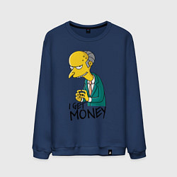 Мужской свитшот Mr. Burns: I get money