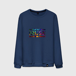 Свитшот хлопковый мужской Muse Colour, цвет: тёмно-синий
