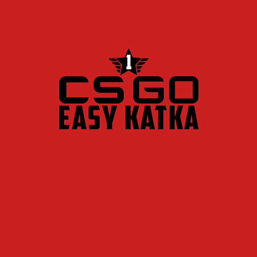 Мужской свитшот CS:GO Easy Katka / Красный – фото 3