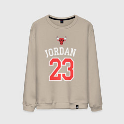 Свитшот хлопковый мужской Jordan 23, цвет: миндальный