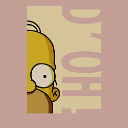Свитшот хлопковый мужской Homer Doh!, цвет: пыльно-розовый — фото 2