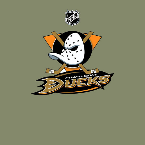 Мужской свитшот NHL: Anaheim Ducks / Авокадо – фото 3