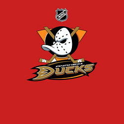 Свитшот хлопковый мужской NHL: Anaheim Ducks, цвет: красный — фото 2