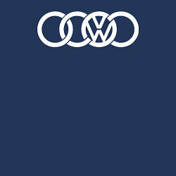 Свитшот хлопковый мужской AUDI VW, цвет: тёмно-синий — фото 2