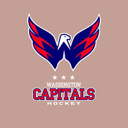 Свитшот хлопковый мужской Washington Capitals, цвет: пыльно-розовый — фото 2