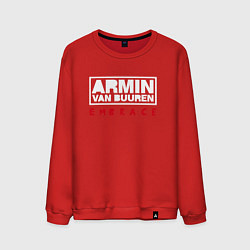 Свитшот хлопковый мужской Armin van Buuren: Embrace, цвет: красный