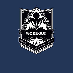 Свитшот хлопковый мужской WorkOut, цвет: тёмно-синий — фото 2