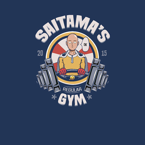 Мужской свитшот Saitama's Gym / Тёмно-синий – фото 3