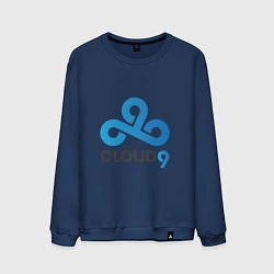 Свитшот хлопковый мужской Cloud9, цвет: тёмно-синий