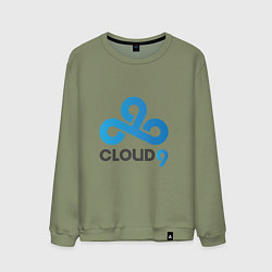 Свитшот хлопковый мужской Cloud9, цвет: авокадо