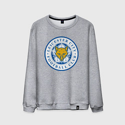 Свитшот хлопковый мужской Leicester City FC, цвет: меланж