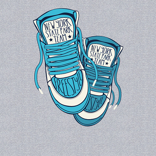 Мужской свитшот Sneakers / Меланж – фото 3