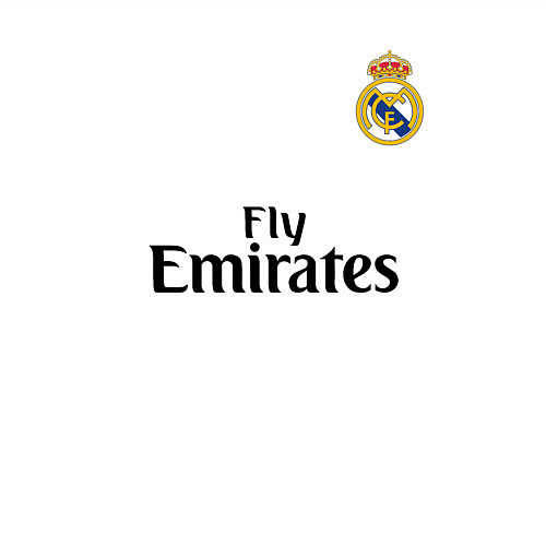 Мужской свитшот Real Madrid: Fly Emirates / Белый – фото 3