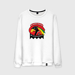 Свитшот хлопковый мужской Chicago Blackhawks Hockey, цвет: белый