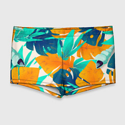 Мужские плавки Лазурные тропики, цвет: 3D-принт