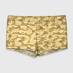 Мужские плавки Камуфляж: пустынный, цвет: 3D-принт
