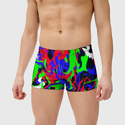 Мужские плавки Абстрактные краски, цвет: 3D-принт — фото 2