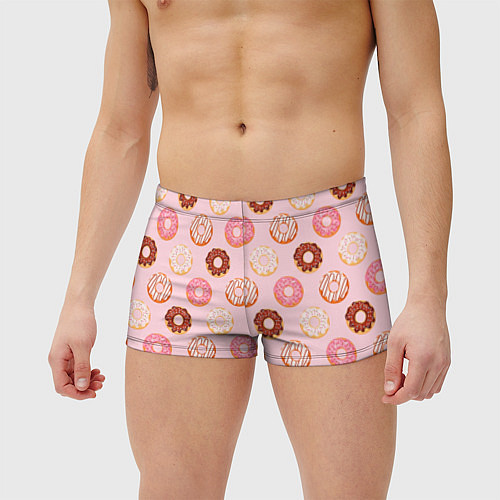 Мужские плавки Pink donuts / 3D-принт – фото 3