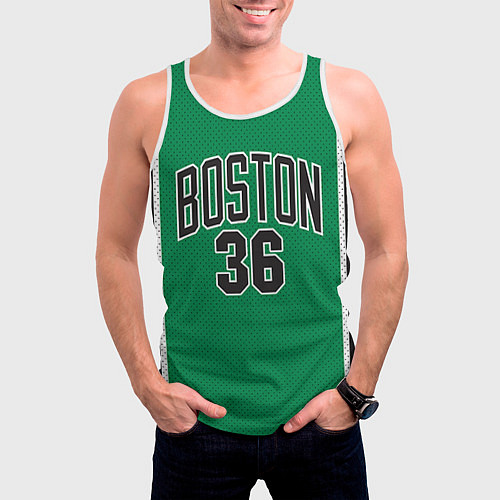 Мужская майка без рукавов Boston Celtics 36 / 3D-Белый – фото 3