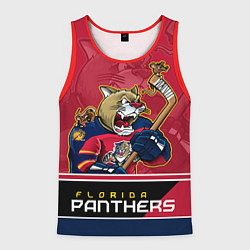 Майка-безрукавка мужская Florida Panthers, цвет: 3D-красный