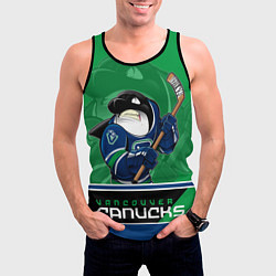 Майка-безрукавка мужская Vancouver Canucks, цвет: 3D-черный — фото 2