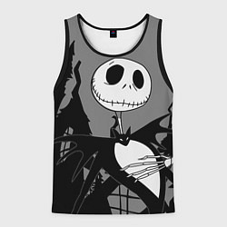 Майка-безрукавка мужская Джек: повелитель тыкв, цвет: 3D-черный