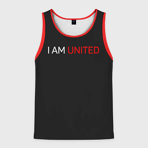 Мужская майка без рукавов Manchester United team / 3D-Красный – фото 1