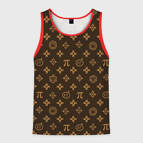 Мужская майка без рукавов Geek / 3D-Красный – фото 1