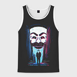 Майка-безрукавка мужская Mr Robot: Anonymous, цвет: 3D-белый