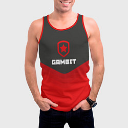 Майка-безрукавка мужская Gambit Gaming Uniform, цвет: 3D-красный — фото 2