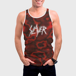 Майка-безрукавка мужская Slayer Texture, цвет: 3D-белый — фото 2