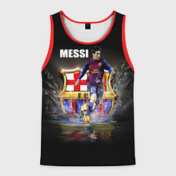 Майка-безрукавка мужская Messi FCB, цвет: 3D-красный