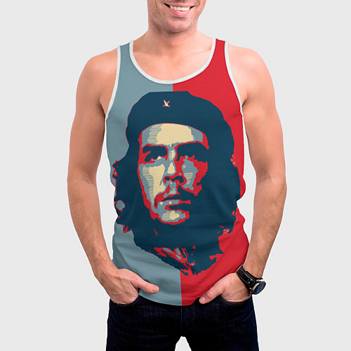 Мужская майка без рукавов Che Guevara / 3D-Белый – фото 3