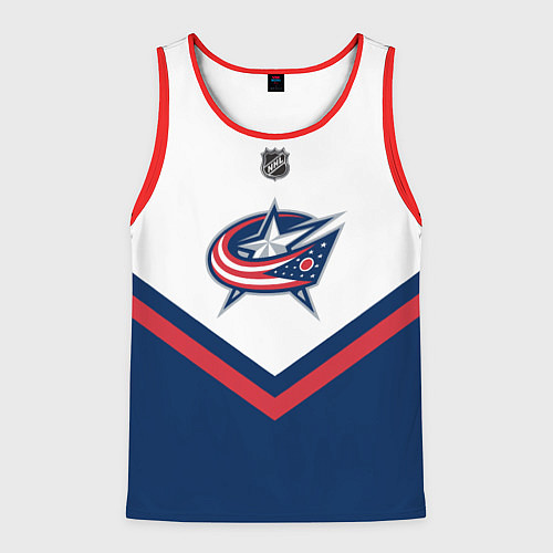 Мужская майка без рукавов NHL: Columbus Blue Jackets / 3D-Красный – фото 1