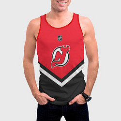Майка-безрукавка мужская NHL: New Jersey Devils, цвет: 3D-красный — фото 2