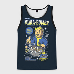 Майка-безрукавка мужская Nuka Bombs, цвет: 3D-черный