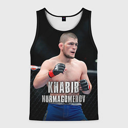 Майка-безрукавка мужская Хабиб Нурмагомедов, цвет: 3D-черный
