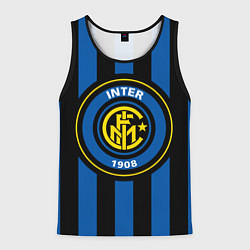 Майка-безрукавка мужская Inter FC 1908, цвет: 3D-черный