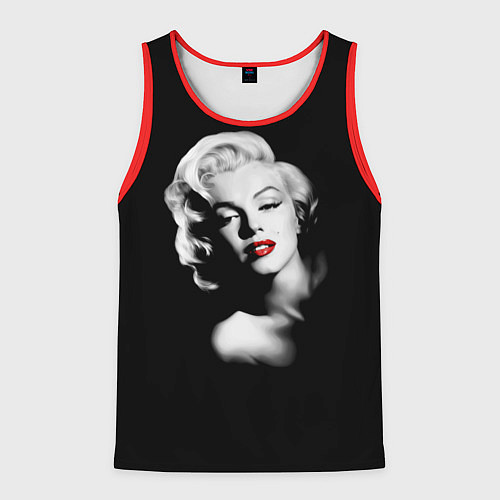 Мужская майка без рукавов Мэрилин Монро / 3D-Красный – фото 1