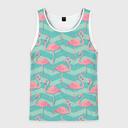 Мужская майка без рукавов Flamingo Pattern