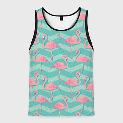 Мужская майка без рукавов Flamingo Pattern