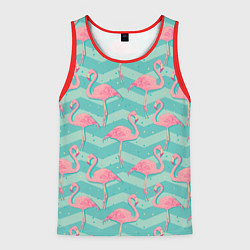 Мужская майка без рукавов Flamingo Pattern