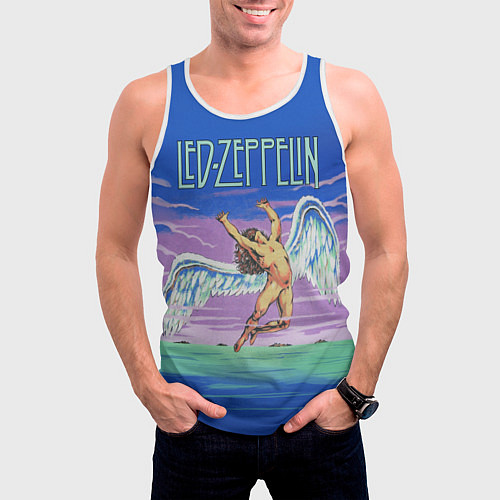 Мужская майка без рукавов Led Zeppelin: Angel / 3D-Белый – фото 3