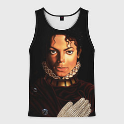 Майка-безрукавка мужская Король Майкл Джексон, цвет: 3D-черный