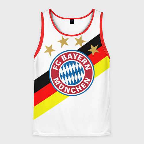 Мужская майка без рукавов FC Bayern: Germany / 3D-Красный – фото 1