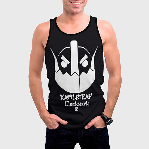 Мужская майка без рукавов Rattletrap: Clockwerk / 3D-Черный – фото 3