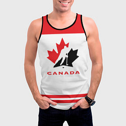 Майка-безрукавка мужская Canada Team, цвет: 3D-черный — фото 2