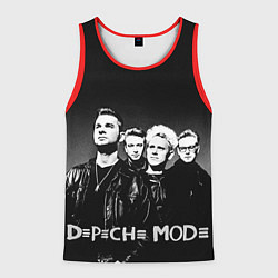 Майка-безрукавка мужская Depeche Mode: mono, цвет: 3D-красный